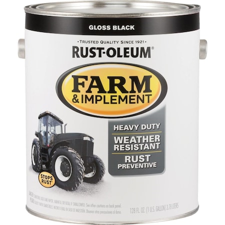Rust-Oleum 1 Gallon Black Gloss Farm & Implement Enamel 280165